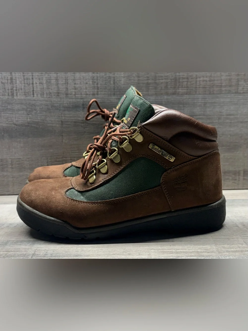 Timberland Field Boots Beef & Broccoli 🐄 🥦 Boys Size 4